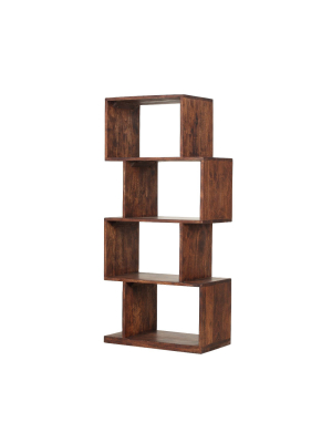 Perry Boho Handcrafted 4 Shelf Bookshelf - Christopher Knight Home