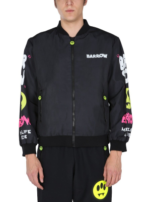 Barrow Logo Printed Bomber Jacket