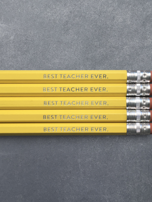 Pencil Pack Of 5 - Best Teacher Ever