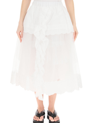 Simone Rocha Layered Midi Skirt