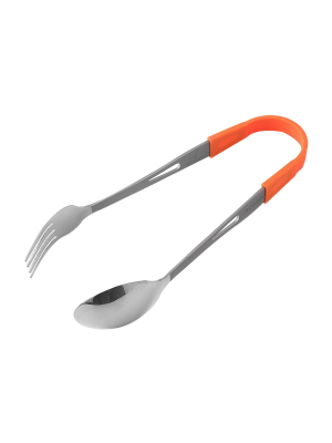 Toaks Titongs Titanium Spoon And Fork Set With Nylon Connector