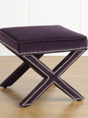 Reeve Velvet Ottoman