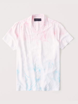 Pride Short-sleeve Camp Collar Button-up Shirt