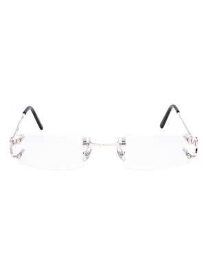 Cartier Rimless Rectangular Frame Glasses