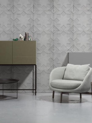 Moulded Star Wallpaper By Nada Debs For Nlxl Monochrome Collection