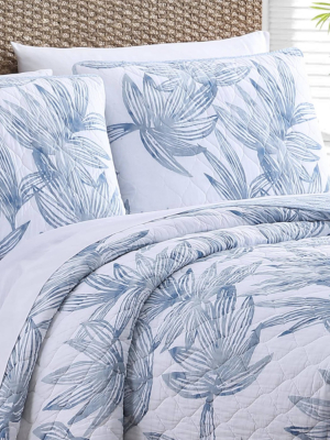 Kayo Quilt & Sham Set Blue - Tommy Bahama