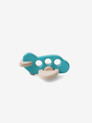 Little Wooden Airplane - Teal