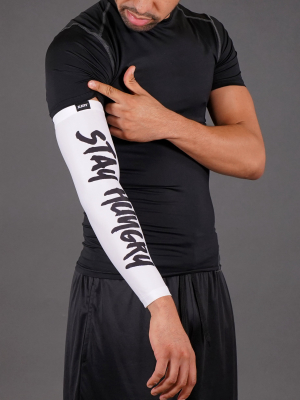 Stay Hungry White Arm Sleeve