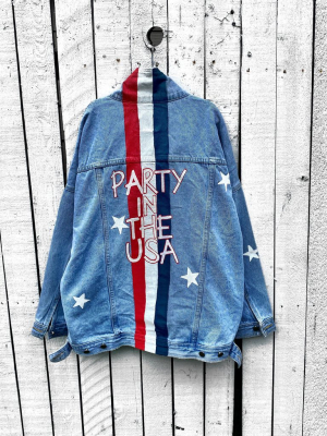 'party In The Usa' Denim Jacket