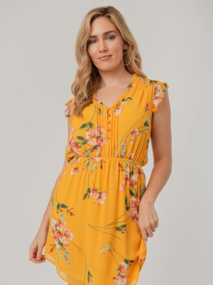 Yellow Floral Sundress