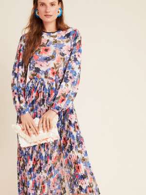 Meadow Pleated Midi Dress