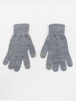 Glamorous Gloves With Touch Screen In Gray