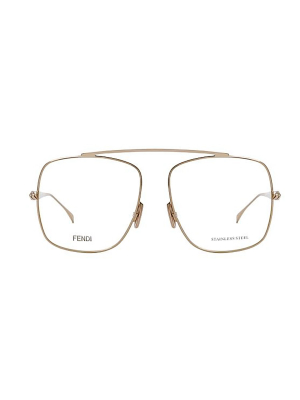 Fendi Eyewear Aviator Frame Glasses