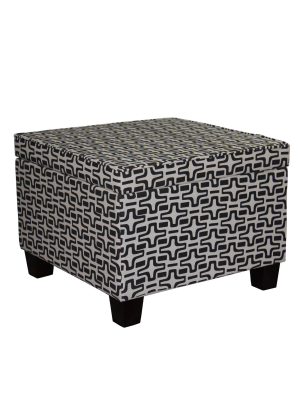 Geometric Star Storage Ottoman - Ore International