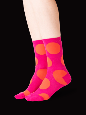 Women's Exaggerated Dot Crew Socks