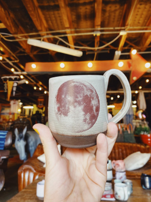 Mug: Full Moon - Grey