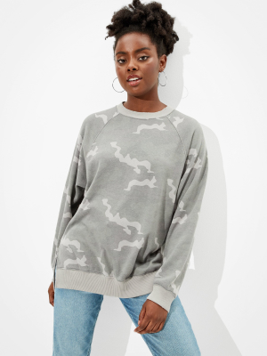 Ae Forever Oversized Crew Neck Sweatshirt