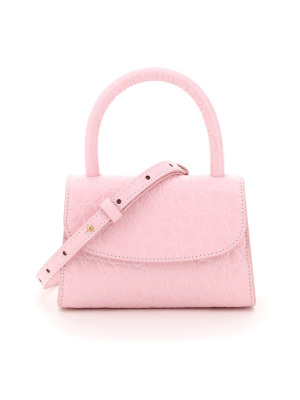 By Far Mini Embossed Tote Bag