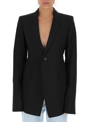 Rick Owens Single Breasted Blazer