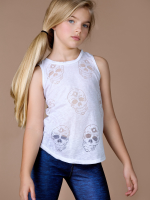 Sugar Skull Burnout Muscle Racerback