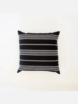 Black Diamond Striped Accent Pillow Case - 20x20 (final Sale)