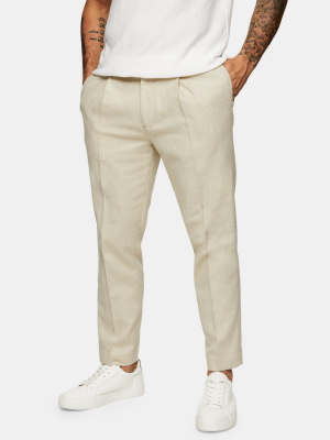 Ecru Tapered Pants