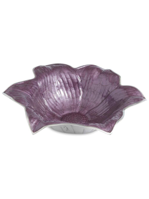 Julia Knight Lily 15" Bowl In Amethyst