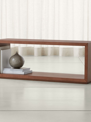 Aspect Walnut 47.5" Modular Open Storage Unit