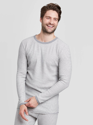 Men's Striped Thermal Undershirt - Goodfellow & Co™ Gray