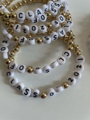 Class Of 2021 Gold Filled Bracelet