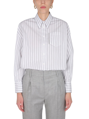 Brunello Cucinelli Chest Pocket Striped Shirt