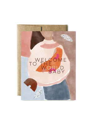 Ferme A Papier Card, World Welcome Baby