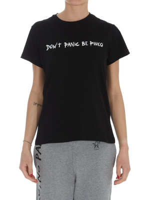 Pinko Slogan Printed T-shirt