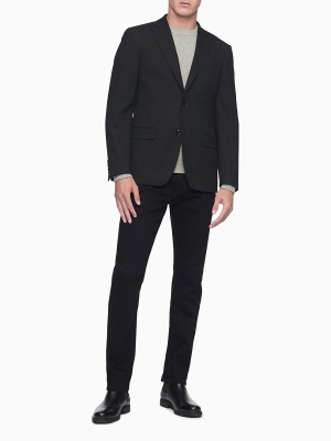 Black Stretch 2-button Blazer