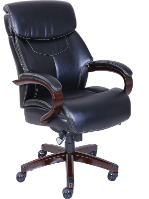 La-z-boy Bradley Bonded Leather Executive Chair Black (46089-cc) 46089cc