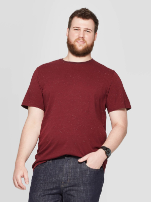 Men's Big & Tall Fleck Standard Fit Crewneck T-shirt - Goodfellow & Co™