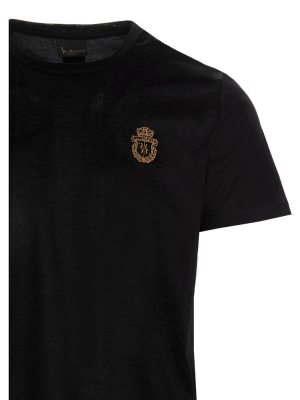 Billionaire Crest Logo Embroidered T-shirt