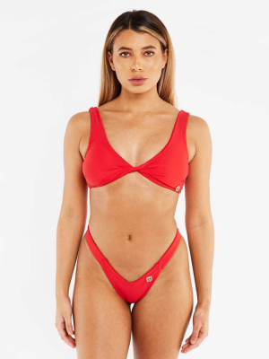 The Nova Bikini Bottoms – Red