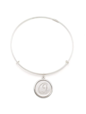 Precious Initial Q Charm Bangle