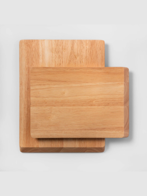 2pc Nonslip Wood Cutting Board Set - Made By Design™
