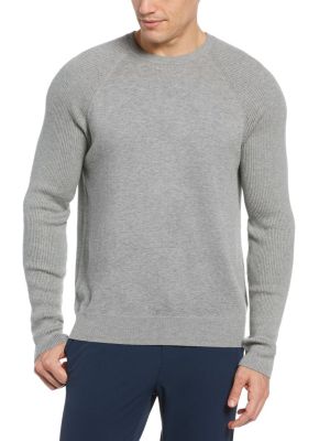 Cotton-blend Crew Neck Sweater