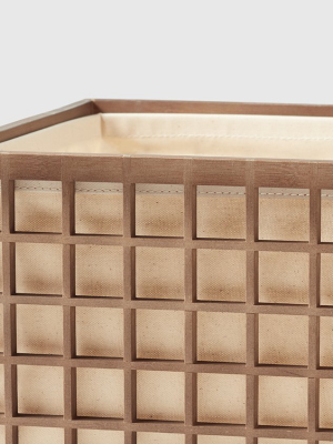 Bamboo Storage Bin With Cotton Liner