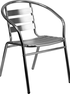 Lucy Aluminum Indoor/outdoor Stackable Restaurant Chair