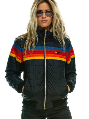 Women's 5 Stripe Jacket -  Black