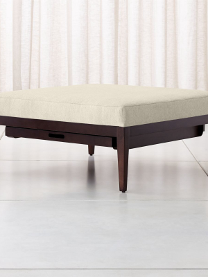 Nash Square Ottoman With Tray