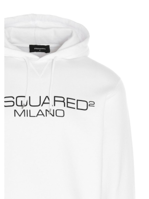 Dsquared2 Logo Printed Drawstring Hoodie