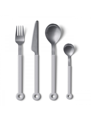 Mono Ring White Cutlery - 4pc Set