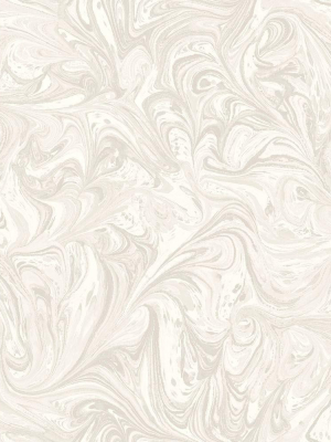 Sierra Marble Wallpaper In Daydream Grey And Pearl From The Boho Rhapsody Collection By Seabrook Wallcoverings