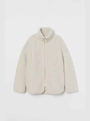 Fleece Jacket With High Collar