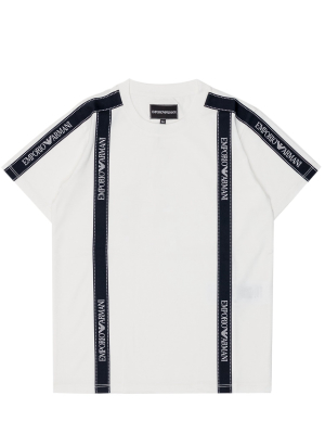 Emporio Armani Kids Logo Stripe T-shirt